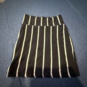 Charlotte Russe Black and Blue Mini Pencil Skirt